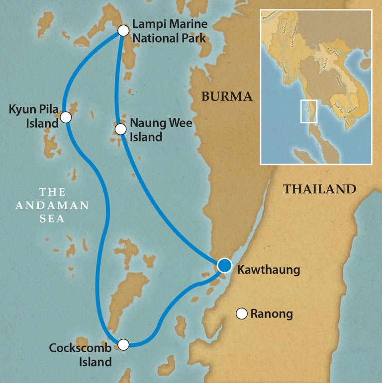 Myanmar (Burma) River Expeditions - Mergui Archipelago