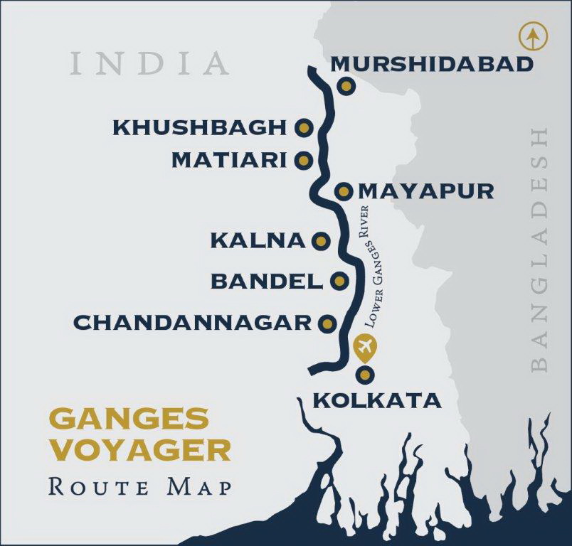 Kolkata-Murshidabad-Kolkata Itinerary & Map