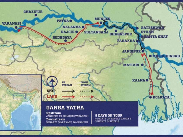 Ganga Yatra - Itinerary & Map
