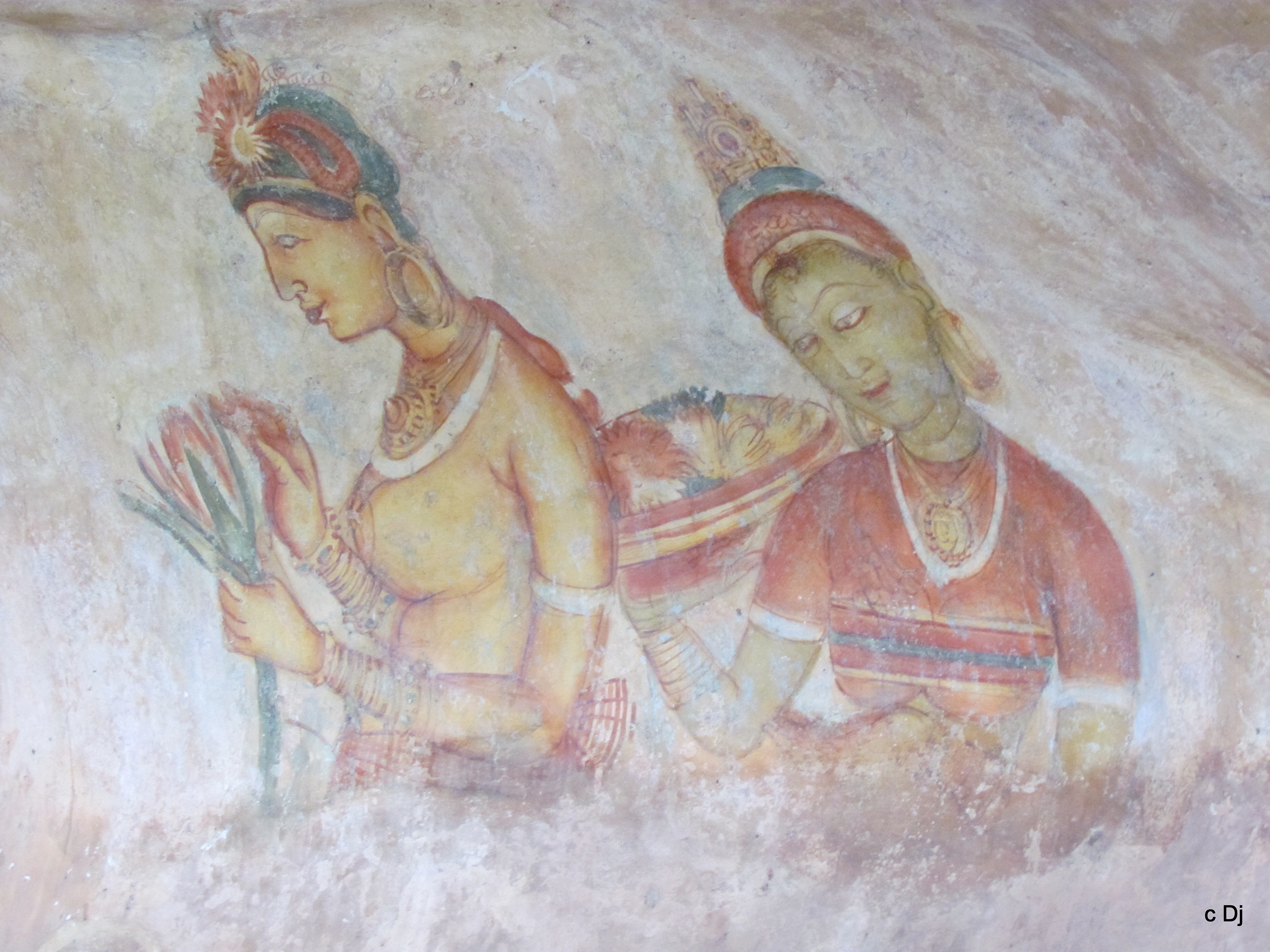 Sri Lanka, Sigiriya, Ancient Frescoes