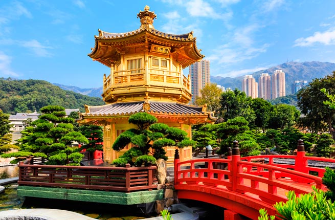 Hong Kong, Golden Pavilion, Nan Lian Garden