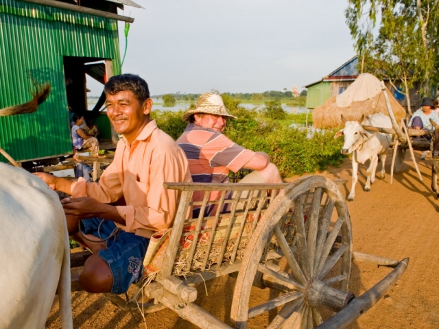 Cambodia Excursions, Ox Cart Ride