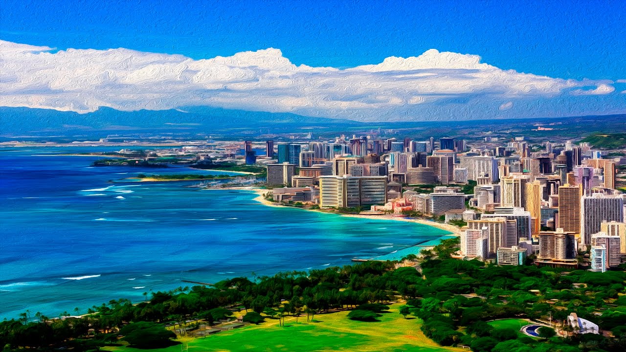 Hawaii, Honolulu, Waikiki Beach