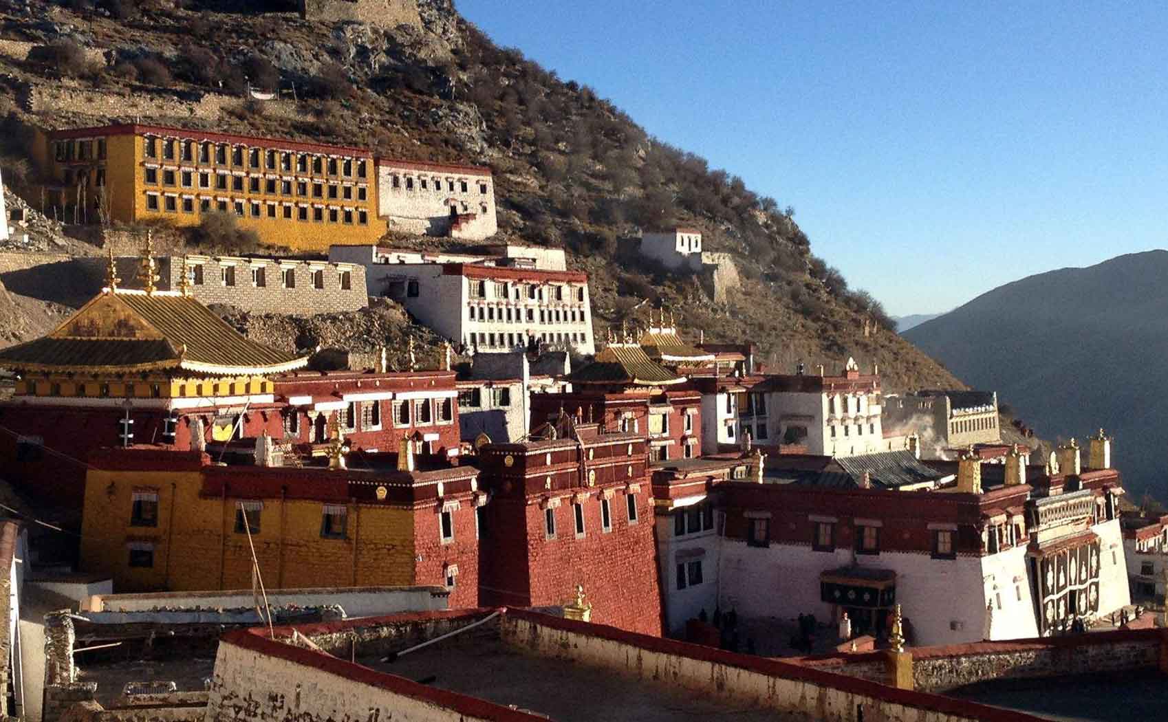 Tibet, Lhasa, Ganden Monastery