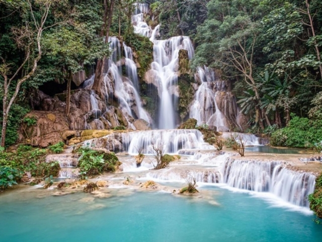Vietnam & Laos Explorer, Luang Prabang, Kuang Si Falls
