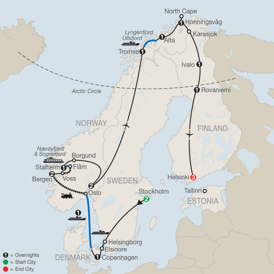 The Grand Scandinavian Circle Tour