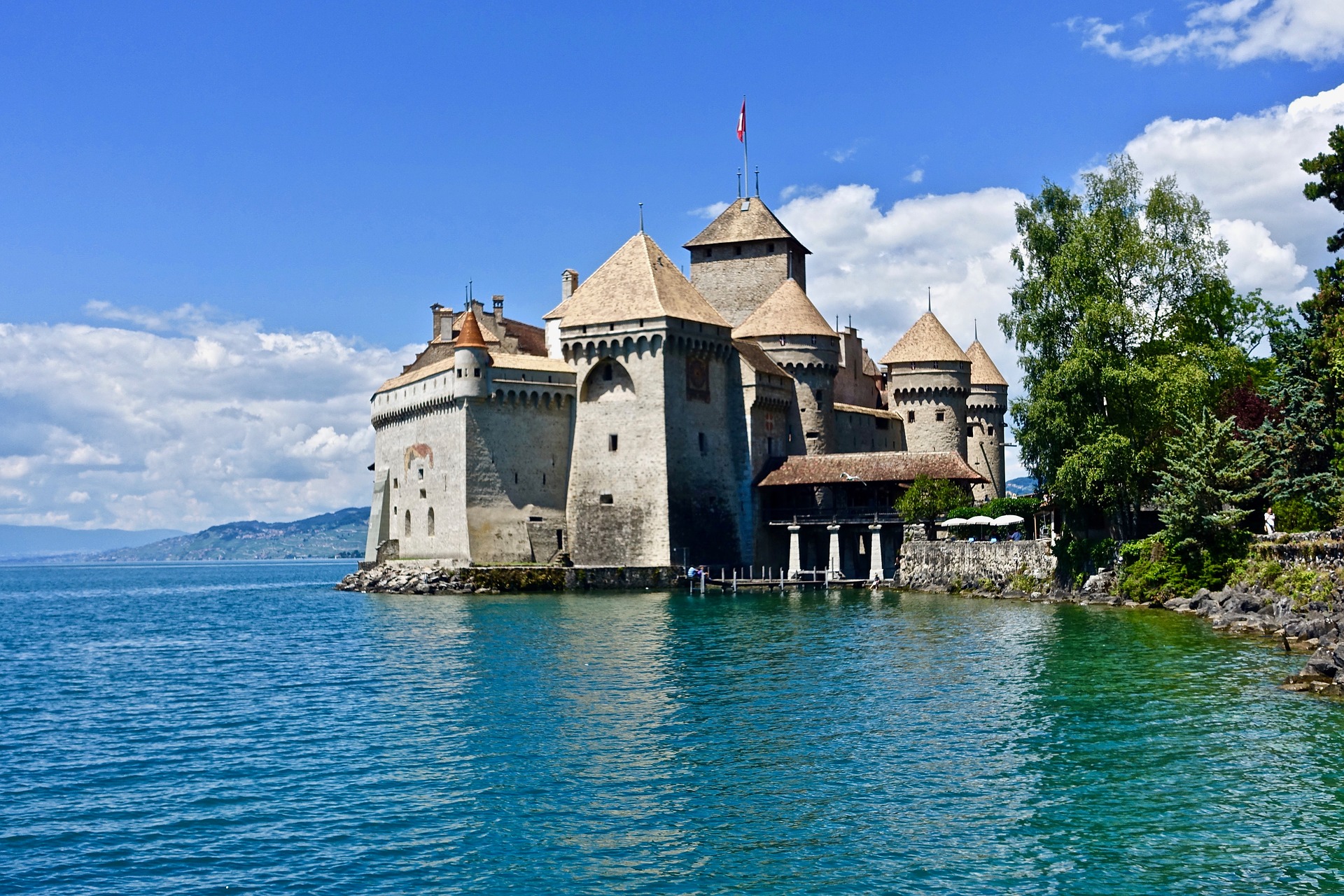 Glorious Switzerland - Chillon Castle, Lake Geneva, Switzerland