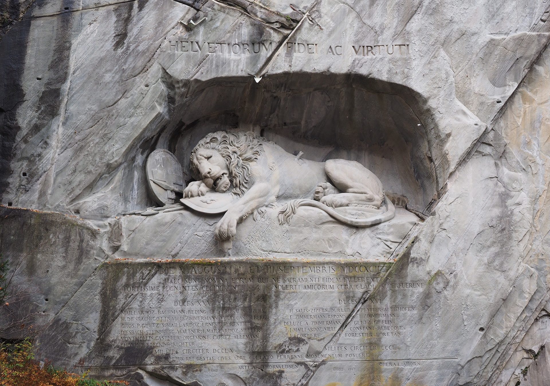 Top of Switzerland - Lion Monument, Lucerne, Switzerland